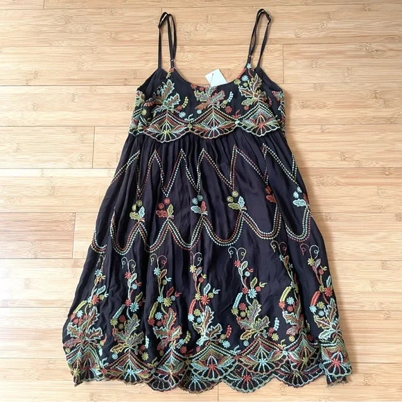 Urban Outfitters Jamie Embroidered Babydoll Dress - Picture 6 of 14